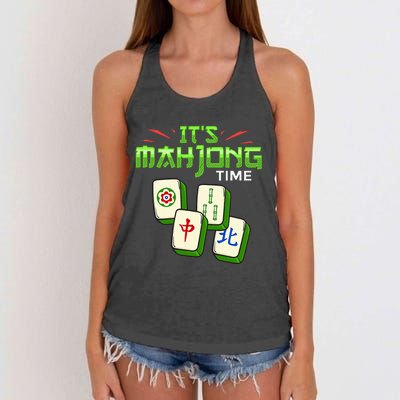 Mahjong Game Mah Jongg Online Player Tile Women's Knotted Racerback Tank