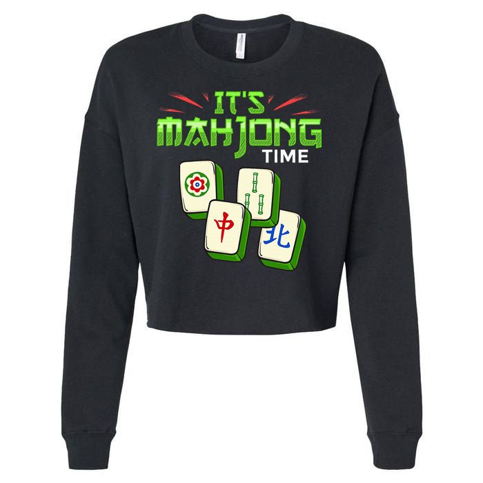 Mahjong Game Mah Jongg Online Player Tile Cropped Pullover Crew