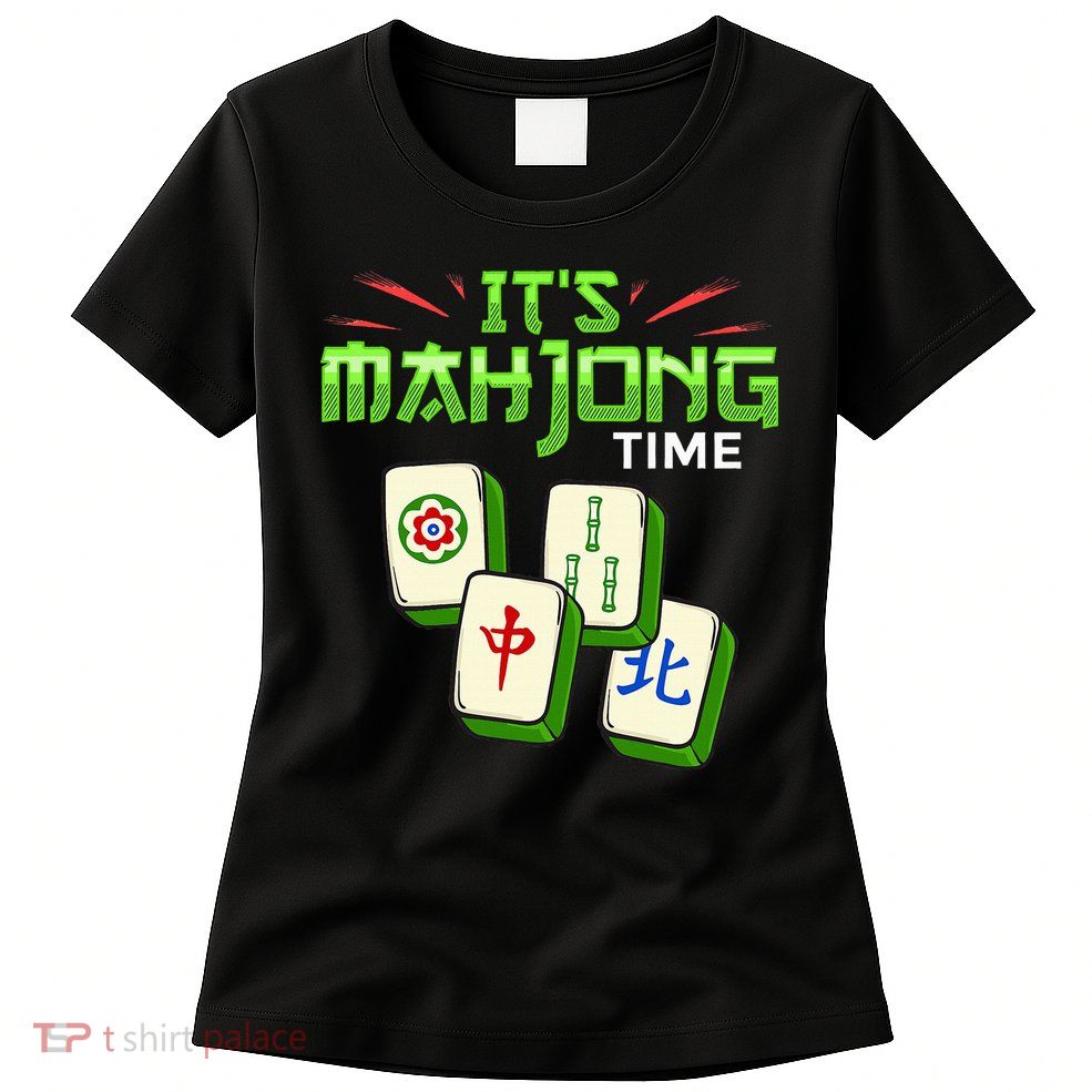 Mahjong Game Mah Jongg Online Player Tile Womens T-Shirt