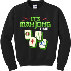 Mahjong Game Mah Jongg Online Player Tile Kids Sweatshirt