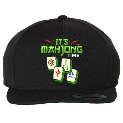 Mahjong Game Mah Jongg Online Player Tile Wool Snapback Cap