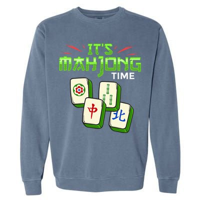 Mahjong Game Mah Jongg Online Player Tile Garment-Dyed Sweatshirt