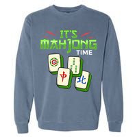 Mahjong Game Mah Jongg Online Player Tile Garment-Dyed Sweatshirt