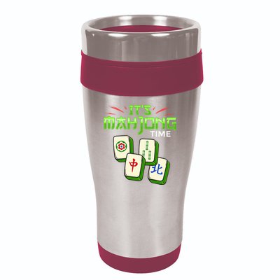 Mahjong Game Mah Jongg Online Player Tile 16oz Travel Tumbler