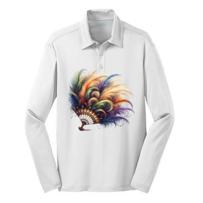 Mardi Gras Silk Touch Performance Long Sleeve Polo