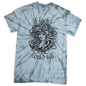 Medusa Greek Mythology Gorgon Pun Tie-Dye T-Shirt