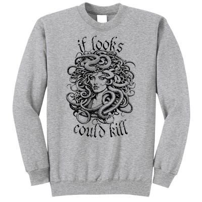 Medusa Greek Mythology Gorgon Pun Tall Sweatshirt