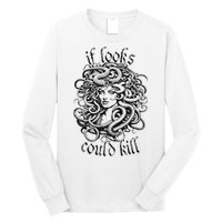 Medusa Greek Mythology Gorgon Pun Long Sleeve Shirt