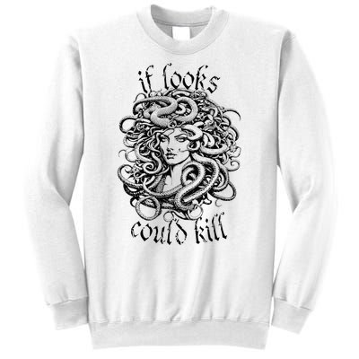 Medusa Greek Mythology Gorgon Pun Sweatshirt