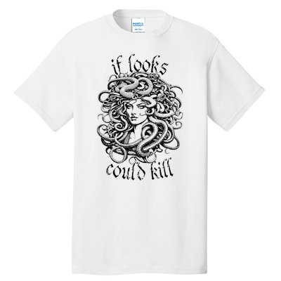 Medusa Greek Mythology Gorgon Pun Tall T-Shirt