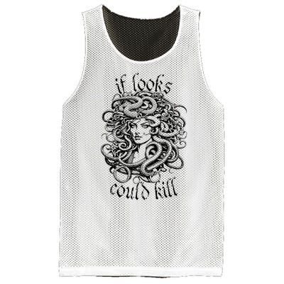 Medusa Greek Mythology Gorgon Pun Mesh Reversible Basketball Jersey Tank