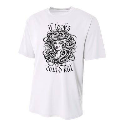 Medusa Greek Mythology Gorgon Pun Performance Sprint T-Shirt