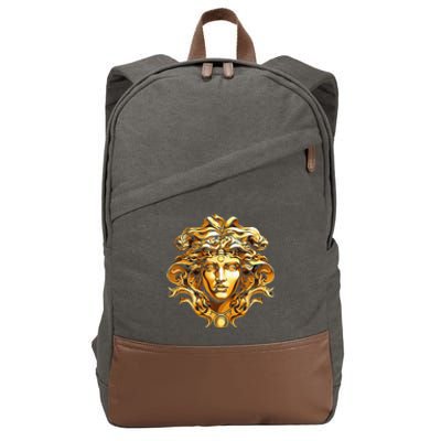 Medusahead Greek Mythology Ancient Snake Hair Cotton Canvas Backpack