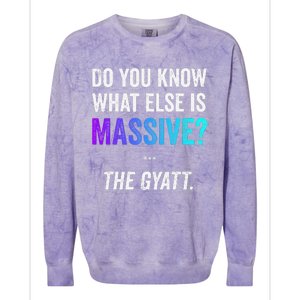 Massive Gaming Meme Funny Gen Alpha Gen Z Slang Gyatt Colorblast Crewneck Sweatshirt