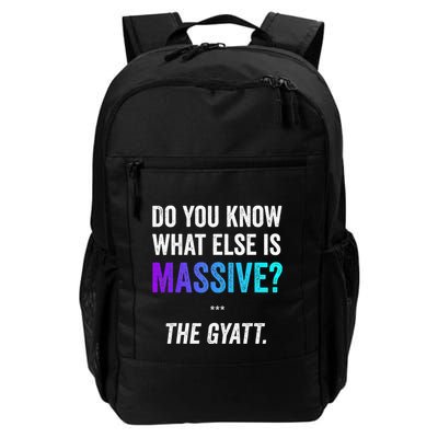 Massive Gaming Meme Funny Gen Alpha Gen Z Slang Gyatt Daily Commute Backpack