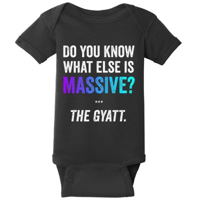 Massive Gaming Meme Funny Gen Alpha Gen Z Slang Gyatt Baby Bodysuit