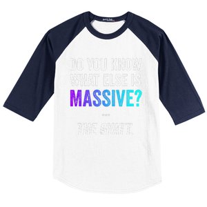 Massive Gaming Meme Funny Gen Alpha Gen Z Slang Gyatt Baseball Sleeve Shirt