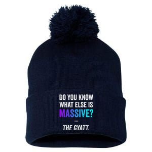 Massive Gaming Meme Funny Gen Alpha Gen Z Slang Gyatt Pom Pom 12in Knit Beanie