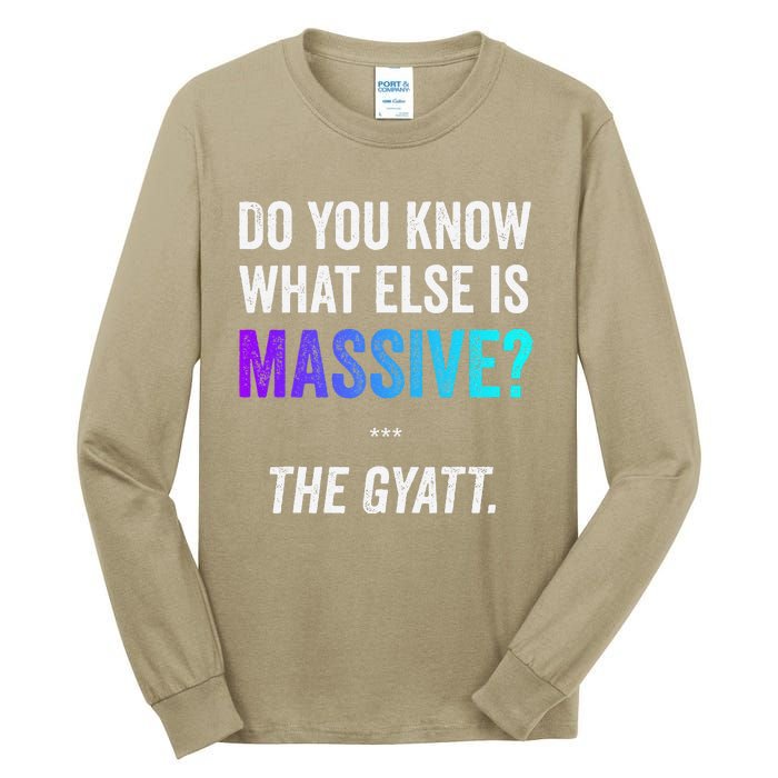 Massive Gaming Meme Funny Gen Alpha Gen Z Slang Gyatt Tall Long Sleeve T-Shirt