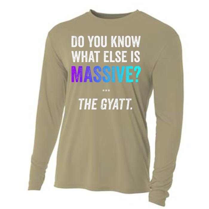 Massive Gaming Meme Funny Gen Alpha Gen Z Slang Gyatt Cooling Performance Long Sleeve Crew