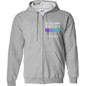 Massive Gaming Meme Funny Gen Alpha Gen Z Slang Gyatt Full Zip Hoodie