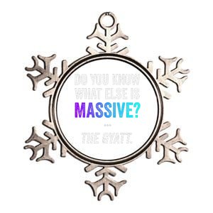 Massive Gaming Meme Funny Gen Alpha Gen Z Slang Gyatt Metallic Star Ornament