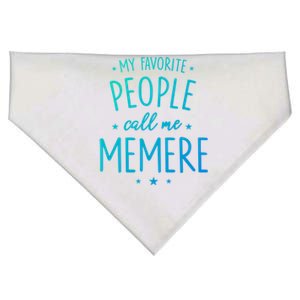 Memere Gift: My Favorite People Call Me Memere Funny Gift USA-Made Doggie Bandana