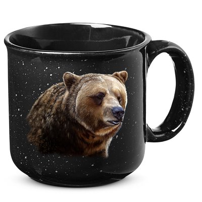 Majestic Grizzly 15oz Campfire Ceramic Mug