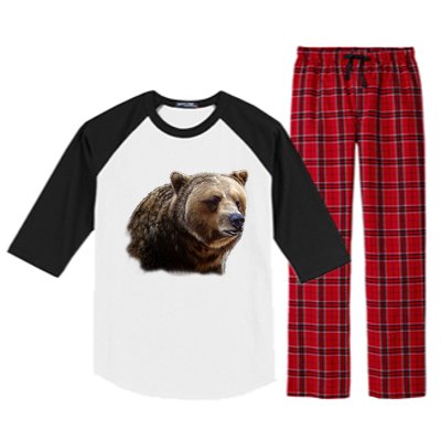 Majestic Grizzly Raglan Sleeve Pajama Set