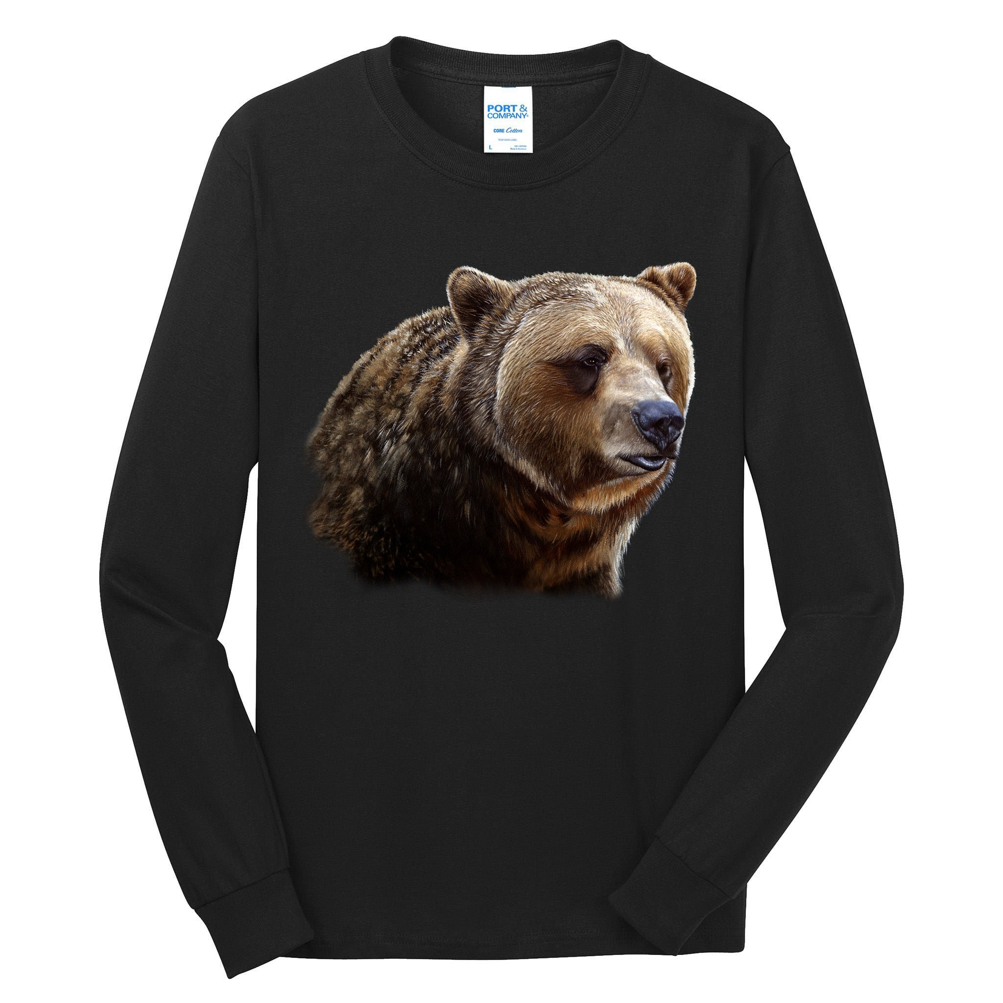 Majestic Grizzly Tall Long Sleeve T-Shirt