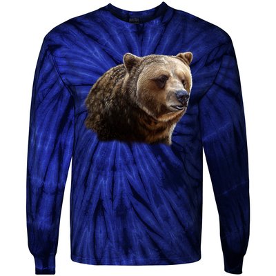 Majestic Grizzly Tie-Dye Long Sleeve Shirt