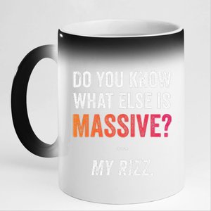 Massive Gaming Meme Funny Confidence Humor Meme Rizz 11oz Black Color Changing Mug