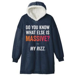 Massive Gaming Meme Funny Confidence Humor Meme Rizz Hooded Wearable Blanket