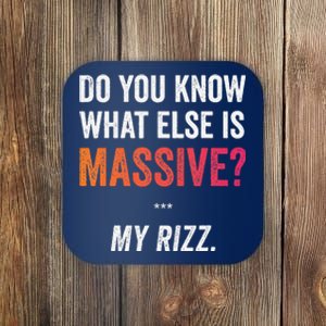 Massive Gaming Meme Funny Confidence Humor Meme Rizz Coaster