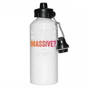 Massive Gaming Meme Funny Confidence Humor Meme Rizz Aluminum Water Bottle