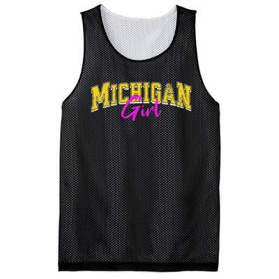 Michigan Girl Mesh Reversible Basketball Jersey Tank