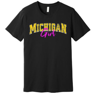 Michigan Girl Premium T-Shirt