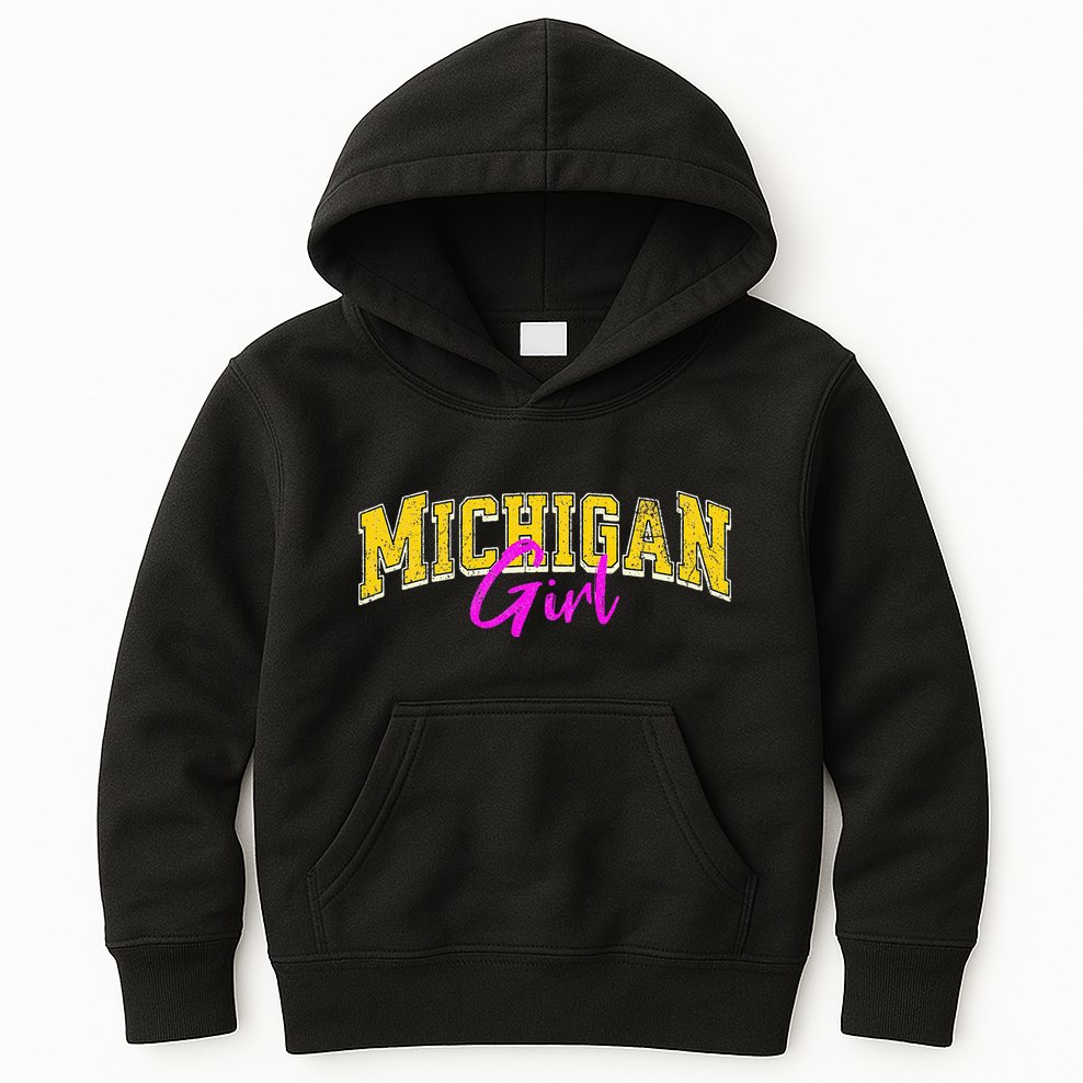 Michigan Girl Kids Hoodie