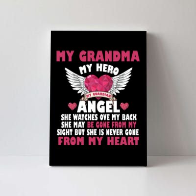 My Grandma My Hero My Angel Canvas