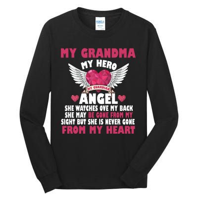 My Grandma My Hero My Angel Tall Long Sleeve T-Shirt