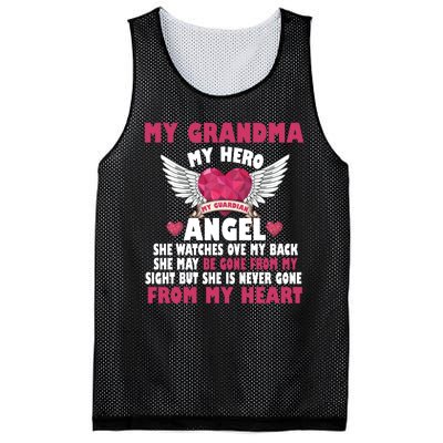 My Grandma My Hero My Angel Mesh Reversible Basketball Jersey Tank