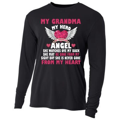 My Grandma My Hero My Angel Cooling Performance Long Sleeve Crew