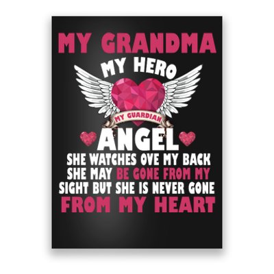 My Grandma My Hero My Angel Poster