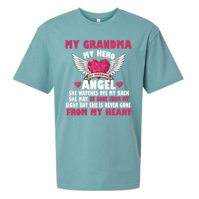 My Grandma My Hero My Angel Sueded Cloud Jersey T-Shirt