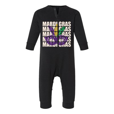 Mardi Gras Mask Mardi Gras Party Costume Infant Fleece One Piece