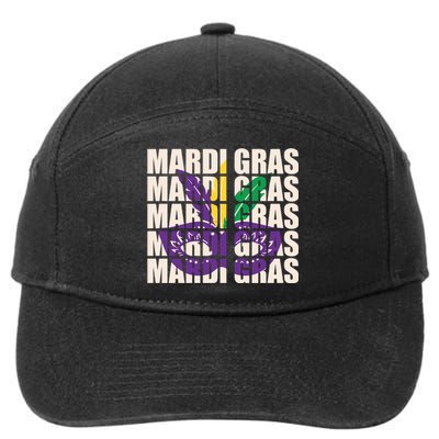 Mardi Gras Mask Mardi Gras Party Costume 7-Panel Snapback Hat