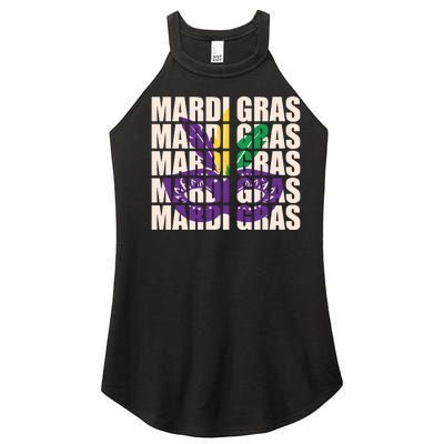 Mardi Gras Mask Mardi Gras Party Costume Women’s Perfect Tri Rocker Tank