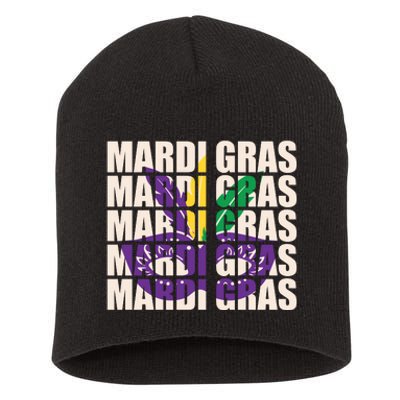 Mardi Gras Mask Mardi Gras Party Costume Short Acrylic Beanie