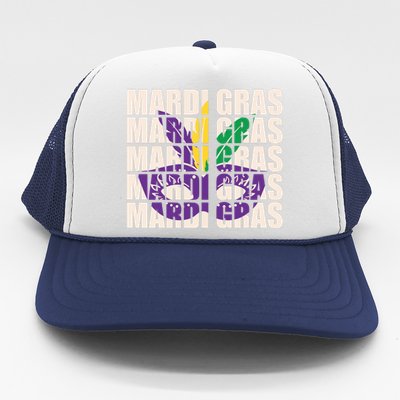 Mardi Gras Mask Mardi Gras Party Costume Trucker Hat