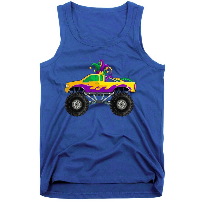 Mardi Gras Monster Truck Beads Jester Hagreat Gift Gift Tank Top